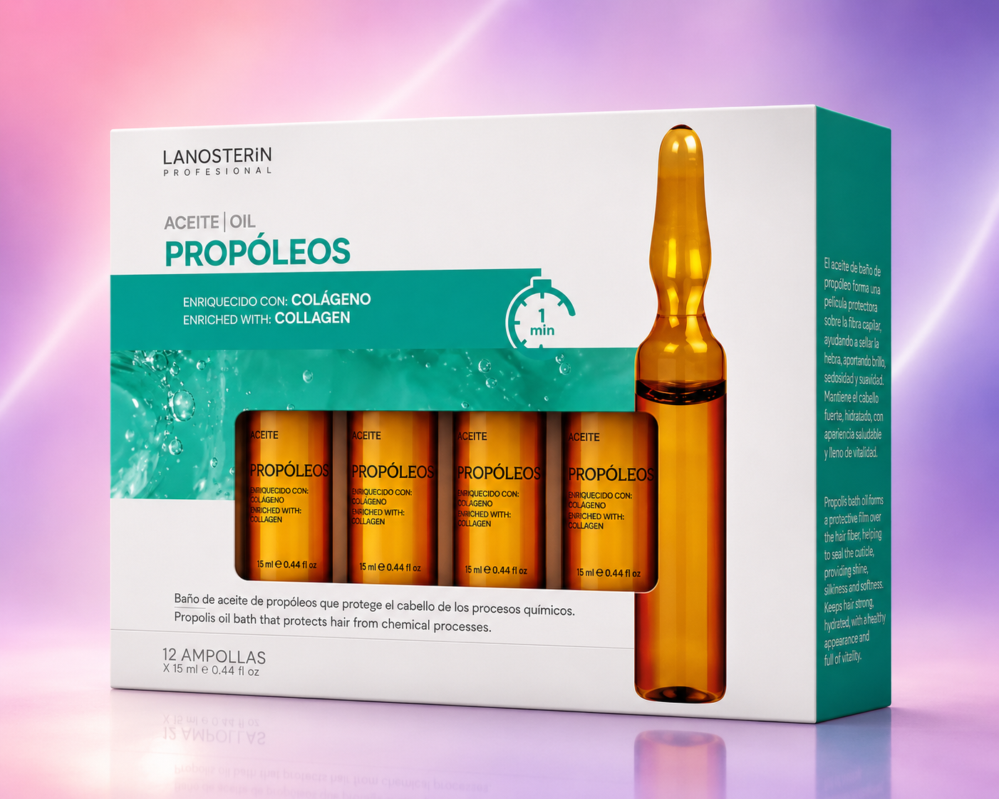 Lanosterín Profesional Ampolla Aceite de Propóleos con Colágeno 0.44 oz 90490012