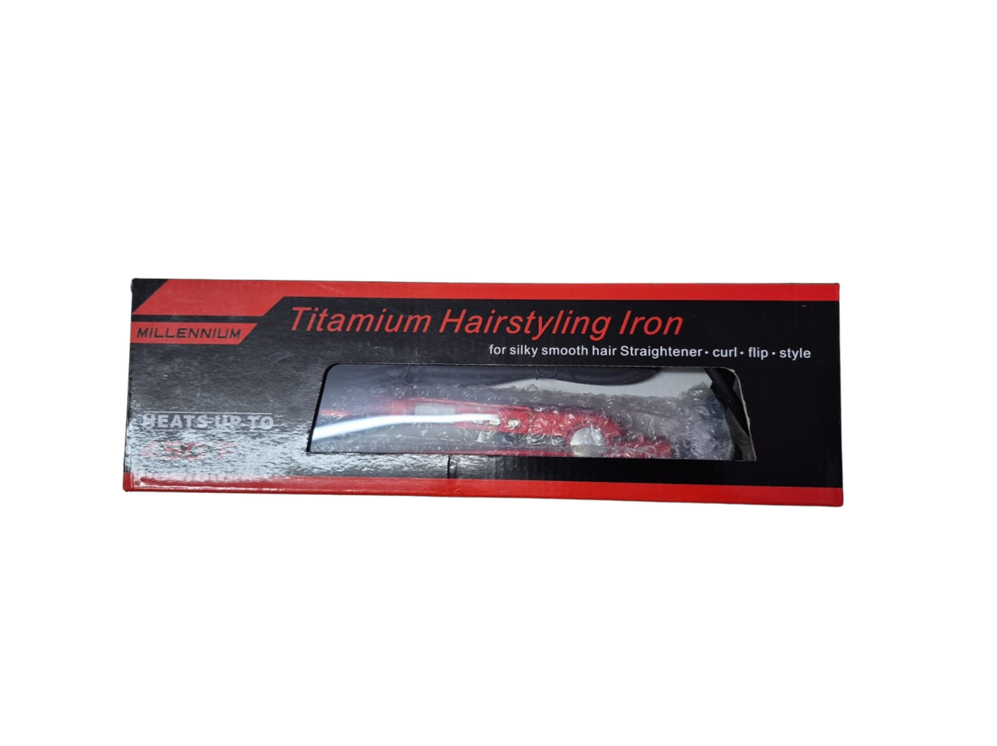🔥 MILLENIUM TITANIUM PLANCHA PROFESIONAL 1.5” 450°F – MODELO 908