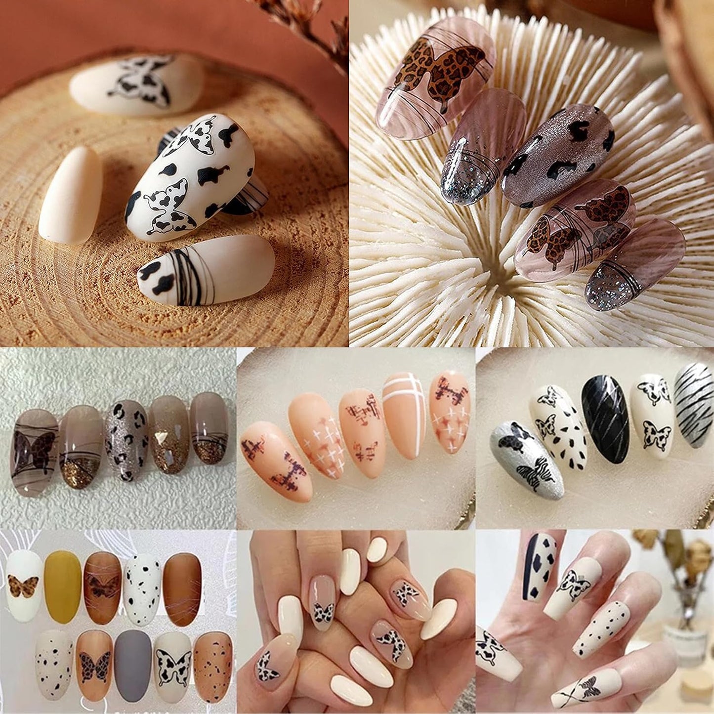 Joyful Nail Stickers 3D Mariposas Animal Print 935