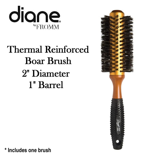 Diane Thermal Reinforced Boar Brush 2” D9507 para Blower, Volumen y Styling Profesional