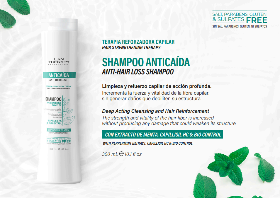 LAN THERAPY PROFESIONAL ANTICAIDA SHAMPOO 16.9OZ 951010500