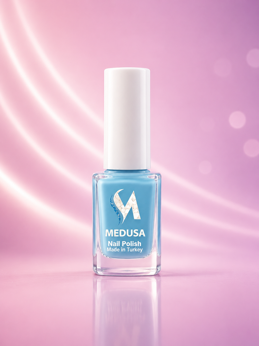 Medusa Nail Polish MNP127 Esmalte Azul Celeste Brillante para Uñas