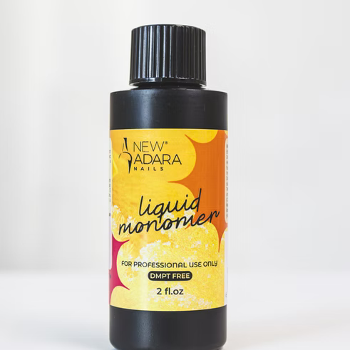 New Adara Nails Liquid Monomer DMPT Free 2 oz A-NM2 para Sistemas Acrílicos Profesionales