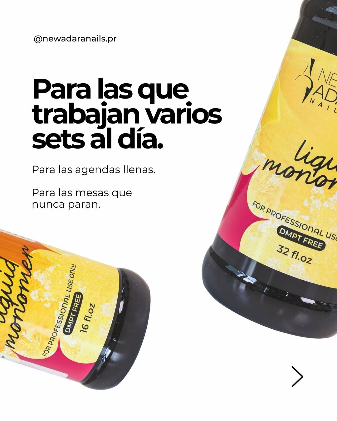 New Adara Nails Liquid Monomer DMPT Free 2 oz A-NM2 para Sistemas Acrílicos Profesionales
