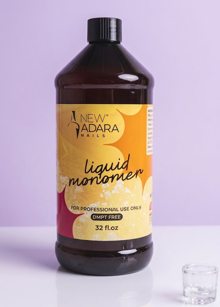 New Adara Nails Liquid Monomer DMPT Free 32 oz – A-NM32