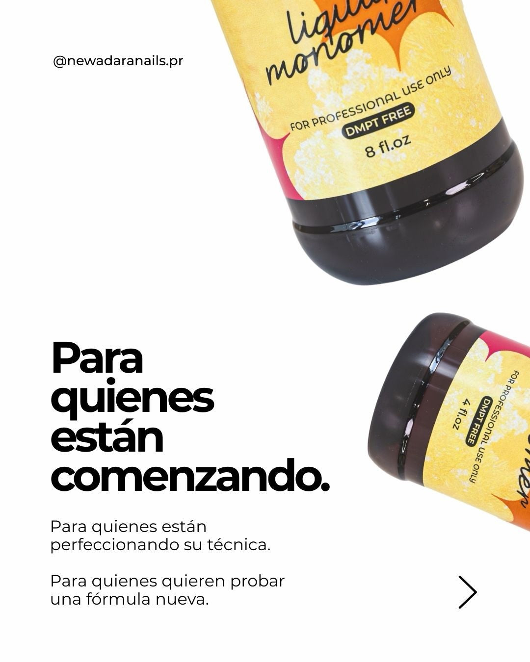 New Adara Nails Liquid Monomer DMPT Free 4 oz A-NM4 para Sistemas Acrílicos Profesionales