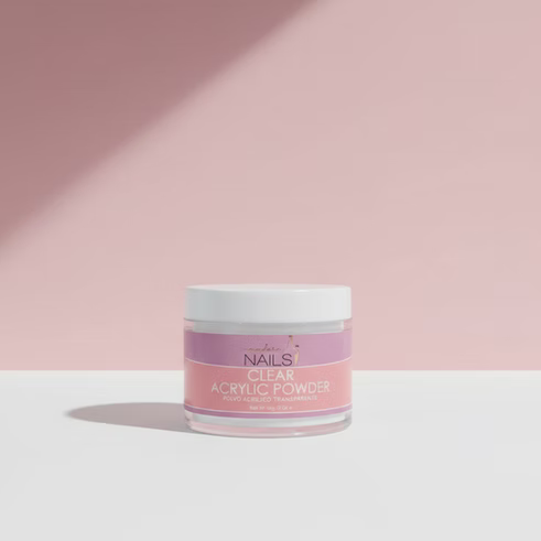 New Adara Nails Clear Acrylic Powder 2 oz – Polvo Acrílico Transparente Profesional para Encapsulados y Estructuras de Uñas