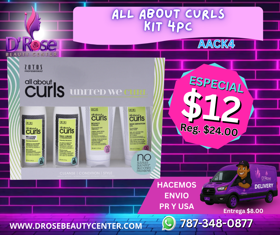 All About Curls – Kit 4 Piezas (AACK4)