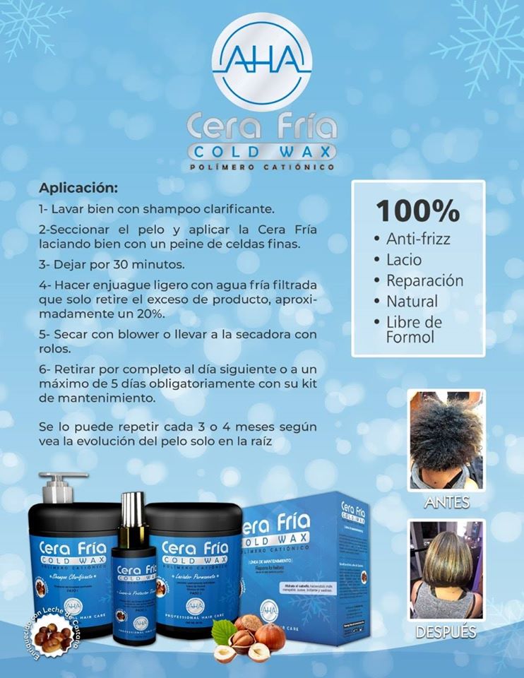 AHA Cera Fría Cold Wax Kit Laceador Paso 1 y 2 – 2 oz
