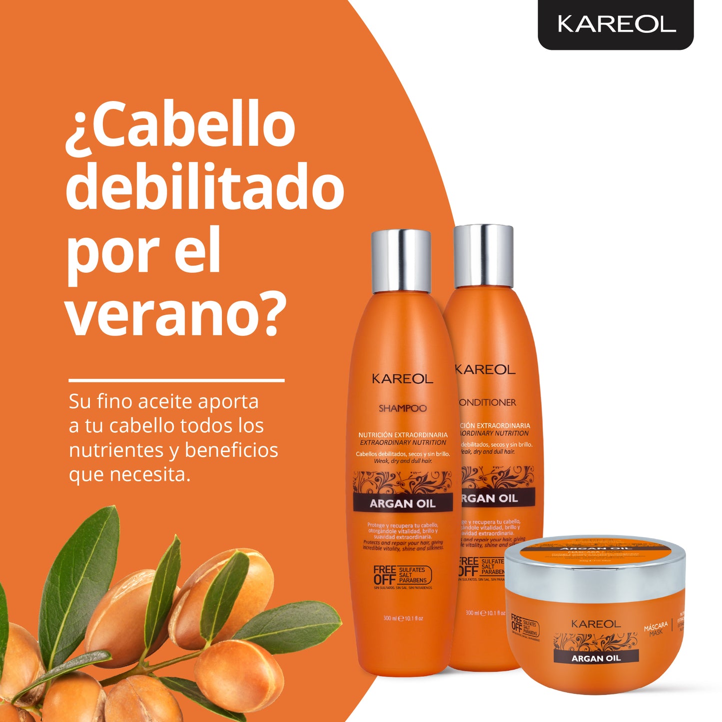 KAREOL ARGAN OIL ACONDICIONADOR 33.8OZ 381021000