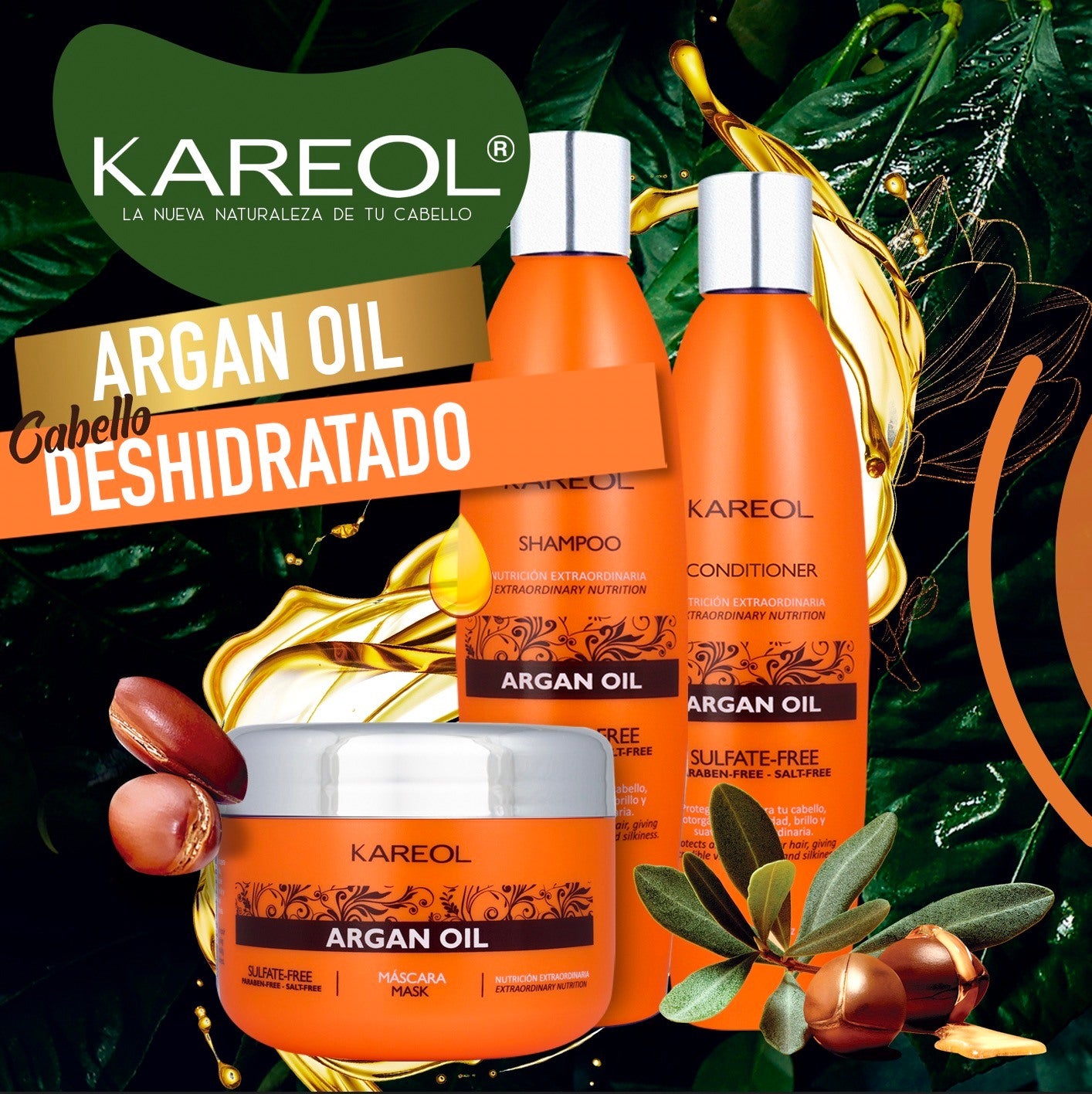 KAREOL ARGAN OIL KIT DE MANTENIMIENTO 4PC PK3810203
