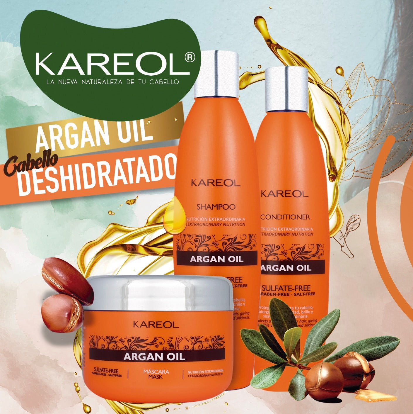 KAREOL ARGAN OIL KIT DE MANTENIMIENTO 4PC PK3810203