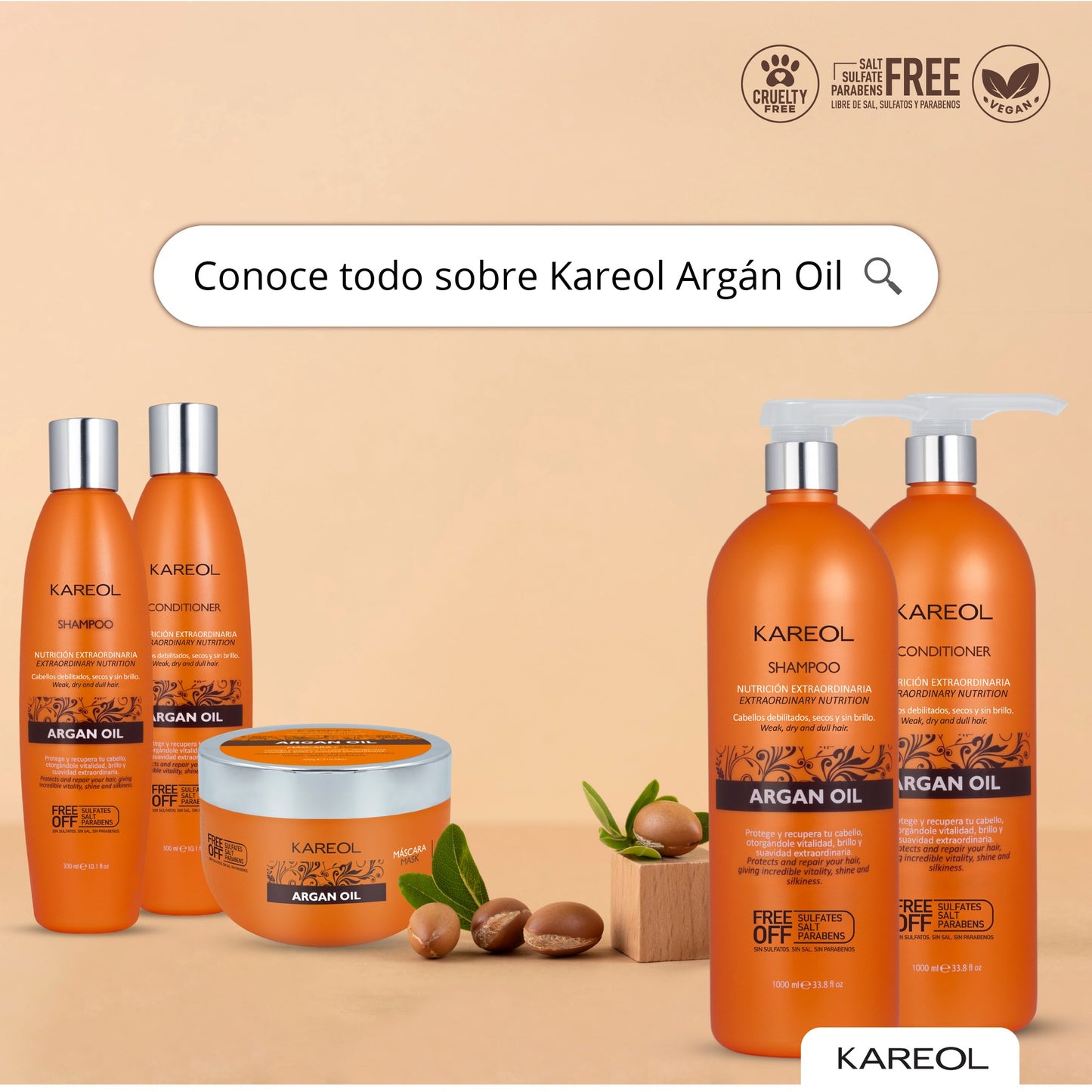 KAREOL ARGAN OIL ACONDICIONADOR 33.8OZ 381021000