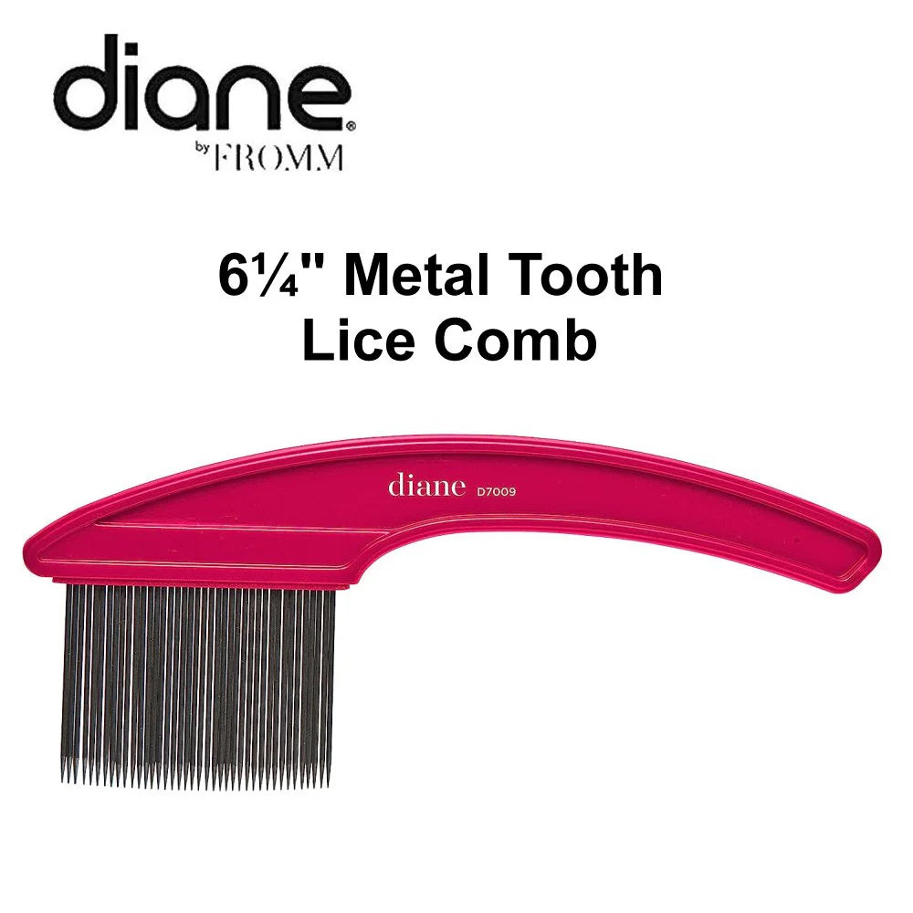 Diane 6¼” Metal Tooth Lice Comb D7009