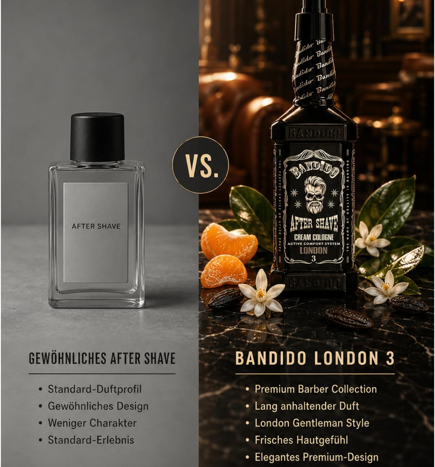 Bandido After Shave Cream Cologne London 3 11.83 oz – Crema Colonia para Después del Afeitado