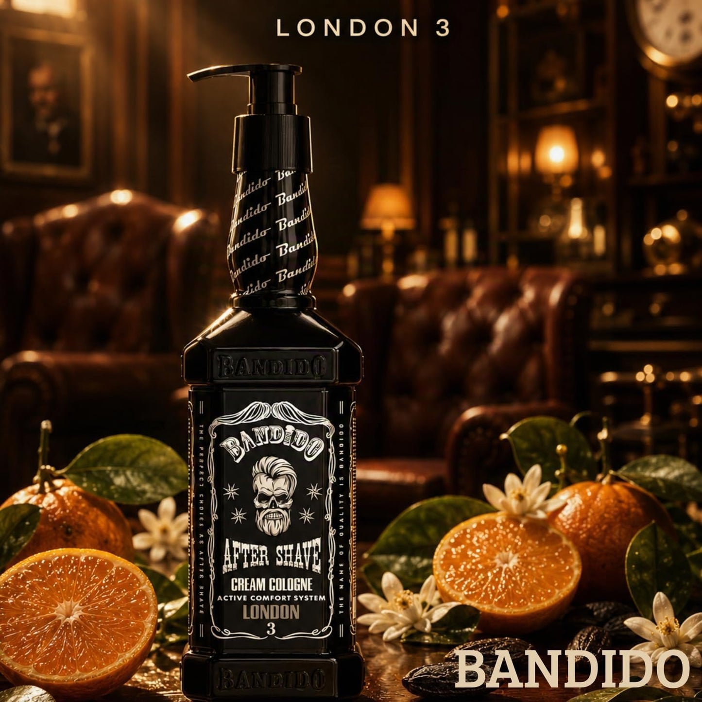Bandido After Shave Cream Cologne London 3 11.83 oz – Crema Colonia para Después del Afeitado