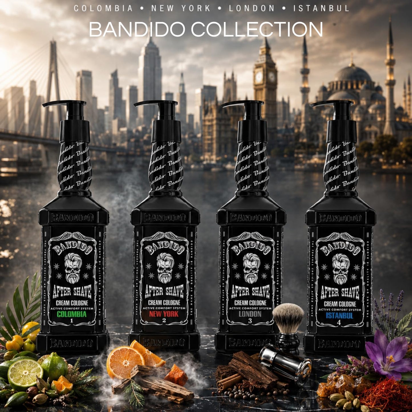 Bandido After Shave Cream Cologne Extreme / New York 11.83 oz – Crema Colonia Refrescante para Después del Afeitado