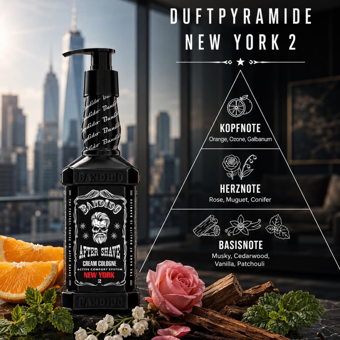Bandido After Shave Cream Cologne Extreme / New York 11.83 oz – Crema Colonia Refrescante para Después del Afeitado