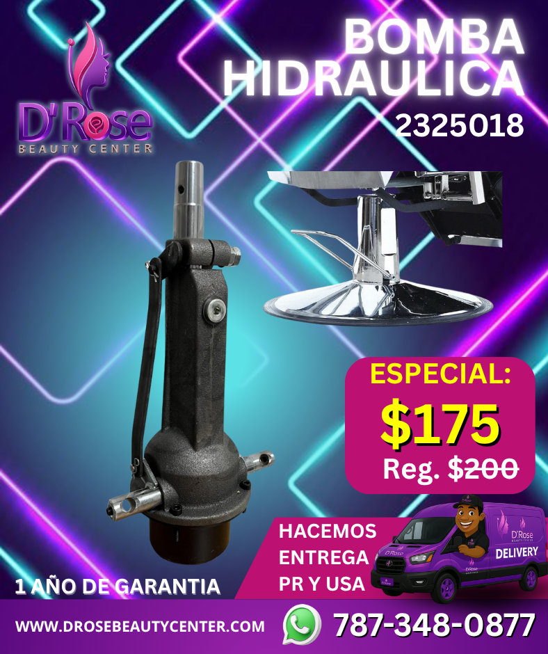 Bomba Hidráulica de Repuesto para Silla de Barbería 4 Rotos Beauty Style – Modelo 2325018