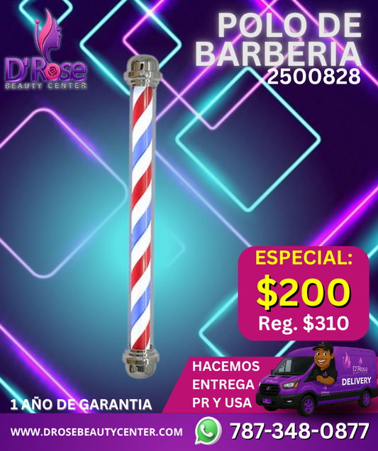 💈 POLO DE BARBERÍA BEAUTY STYLE – 150CM (Modelo 2500828)