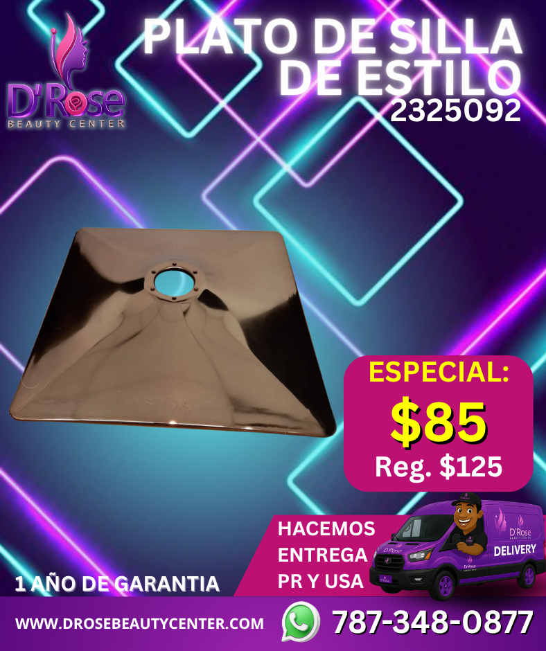 🔩 PLATO DE SILLA DE ESTILO CUADRADO – 2325092