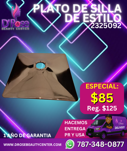 🔩 PLATO DE SILLA DE ESTILO CUADRADO – 2325092