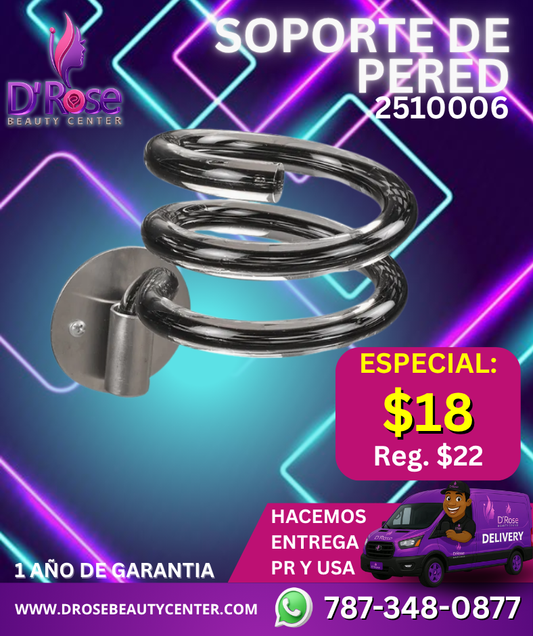 ✨ SOPORTE DE PARED BEAUTY STYLE 2510006 – ACRÍLICO ESPIRAL