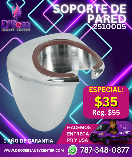 🔩 Beauty Style – Soporte de Pared para Secador en Acero Cromado | Modelo 2510005