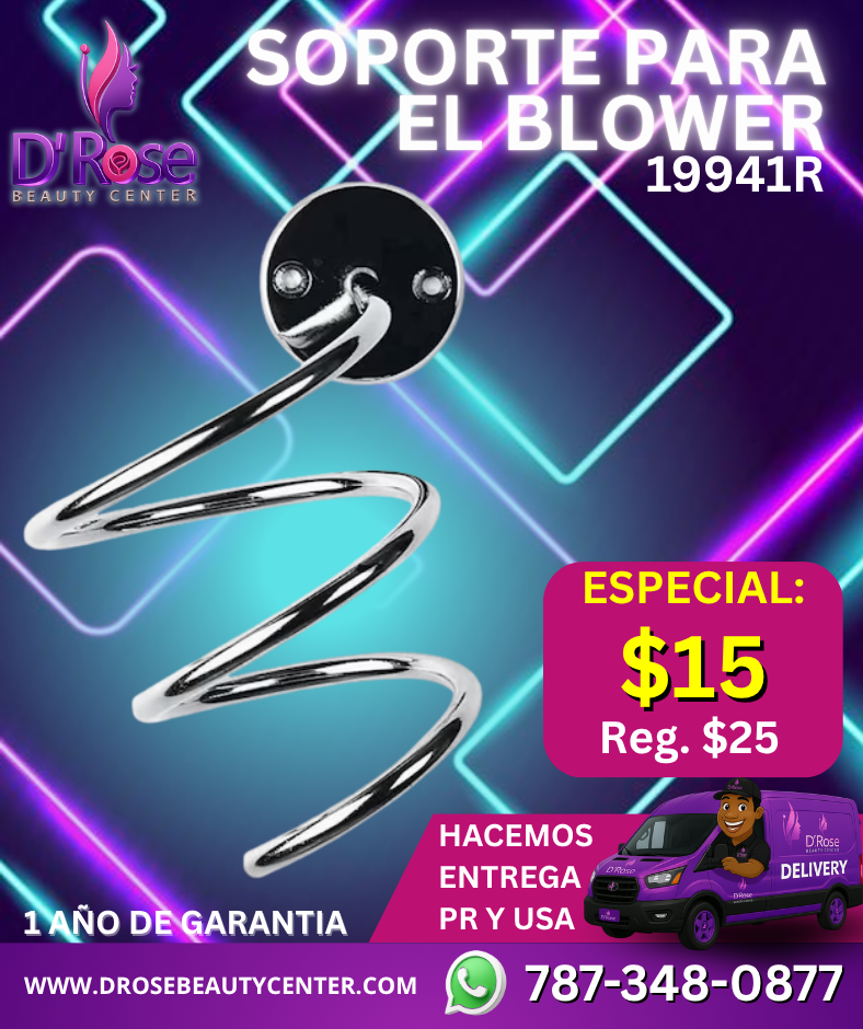 Soporte de Pared en Espiral para Blower 19941R – Moderno, Práctico y Compacto