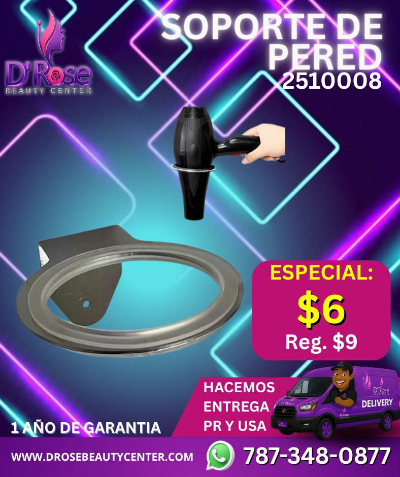Soporte de Pared para Secador de Pelo 2510008