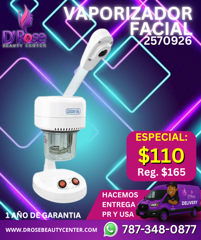 VAPORIZADOR FACIAL PORTÁTIL O DE MESA – Beauty Style Modelo 2570926
