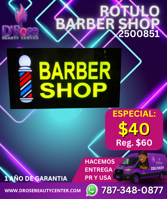 BEAUTY STYLE RÓTULO LED “BARBER SHOP” 2500851