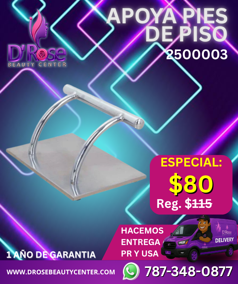 Apoya Pies Metálico de Piso Profesional - Modelo 2500003