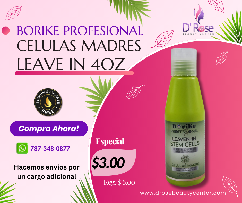 BORIKE PROFESIONAL CELULAS MADRES LEAVE IN 5OZ BPCMLI5