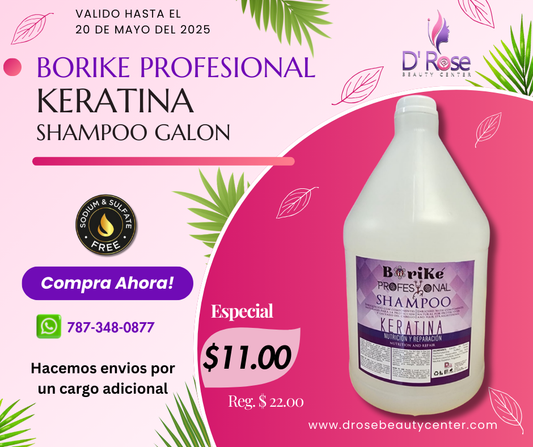 BORIKE PROFESIONAL PRO KERATIN SHAMPOO GALON BPKSHG