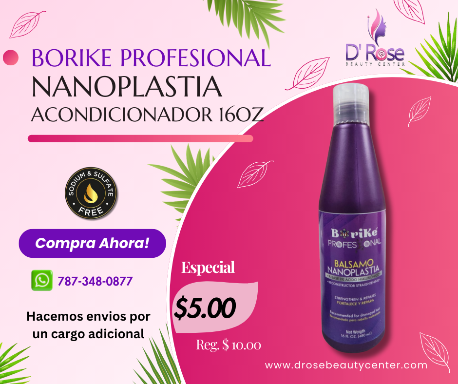 BORIKE PROFESSIONAL NANOPLASTIA ACONDICIONADOR 16OZ BPNA16