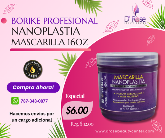 BORIKE PROFESSIONAL NANOPLASTIA MASCARILLA 16OZ BPNM16