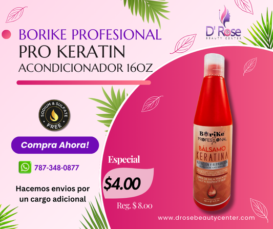 BORIKE PROFESIONAL PRO KERATIN ACONDICIONADOR 16OZ BPKA16