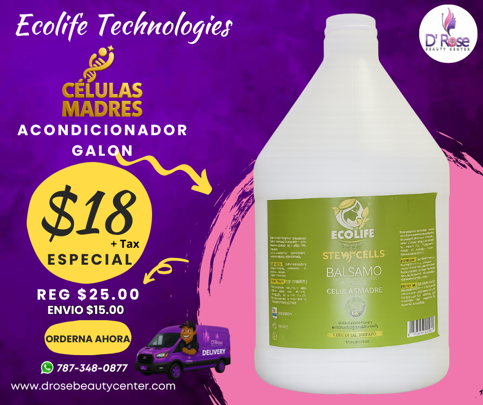 💚 ECOLIFE TECHNOLOGIES – ACONDICIONADOR CÉLULAS MADRE GALÓN