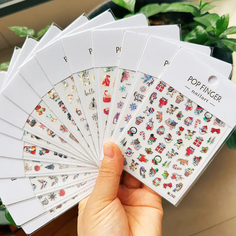 Pop Finger 3D Design Nail Stickers CA-665