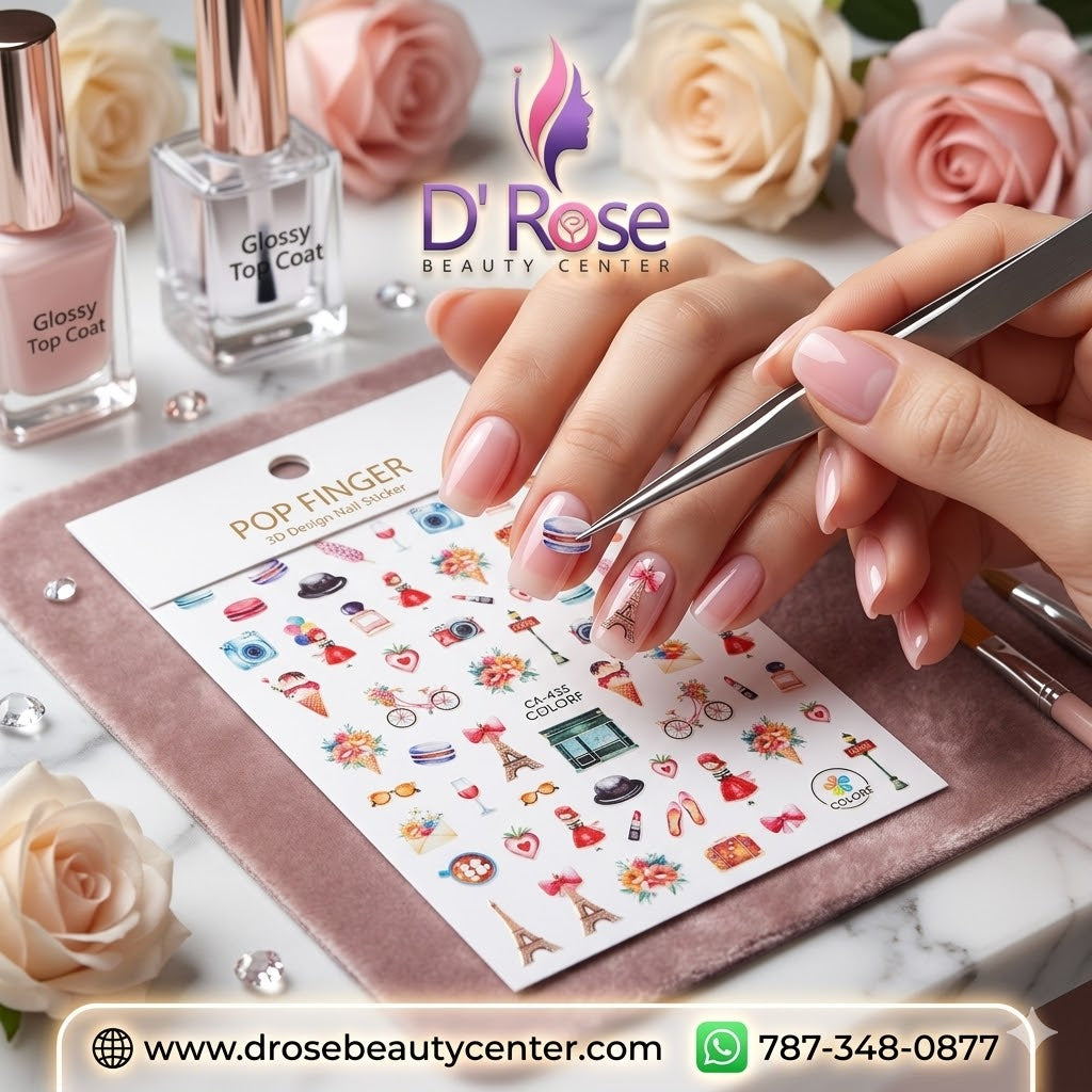 Pop Finger 3D Design Nail Stickers CA-435