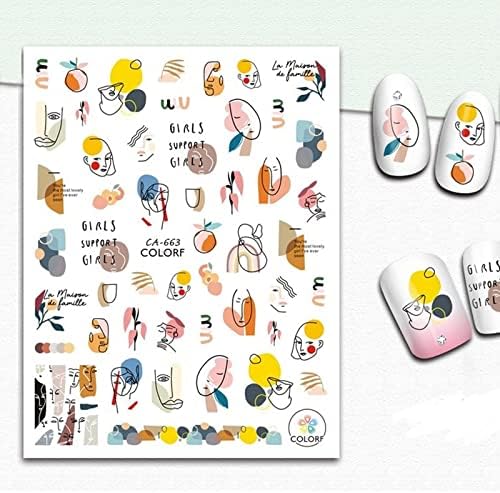 Pop Finger 3D Design Nail Stickers CA-663