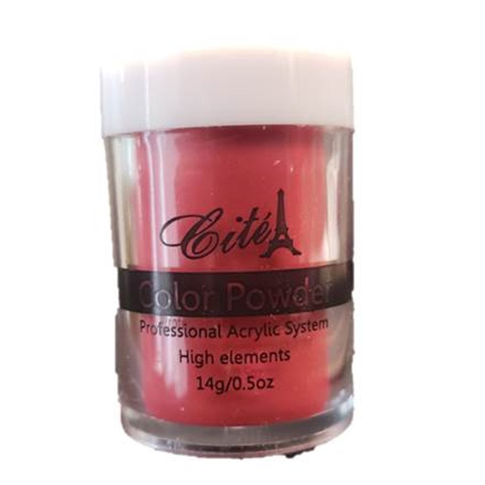 Cité Color Powder CAC0100 – Polvo Acrílico Coral Rosado 14 g / 0.5 oz