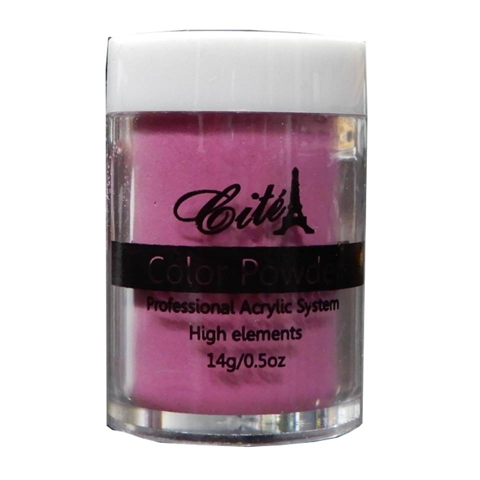 Cité Color Powder CAC0102 – Polvo Acrílico Rosa Intenso 14 g / 0.5 oz