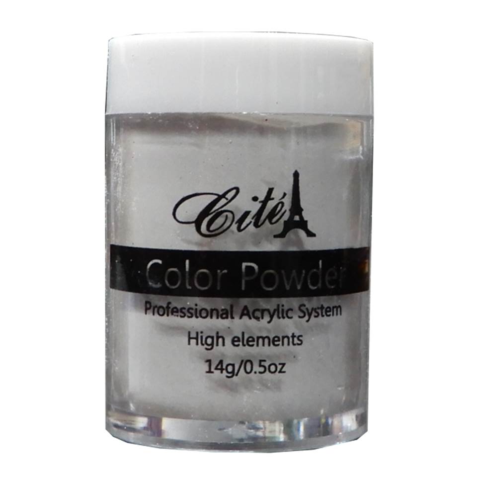 Cité Color Powder CAC0106 – Polvo Acrílico Blanco Perlado 14 g / 0.5 oz