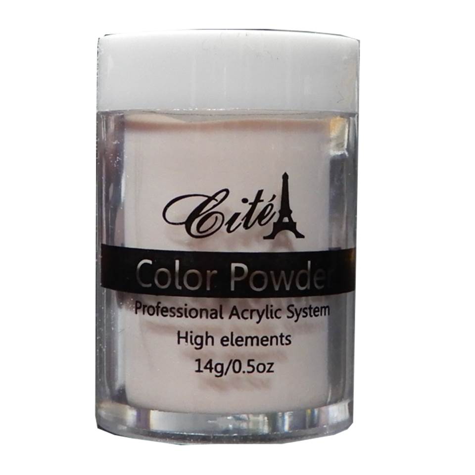 Cité Color Powder CAC0118 – Polvo Acrílico Nude Durazno Pastel 14 g / 0.5 oz