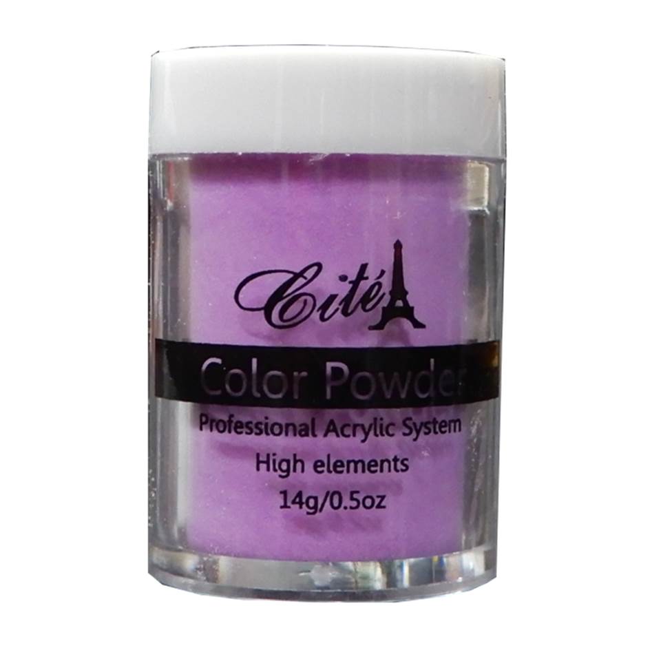 Cité Color Powder CAC0120 – Polvo Acrílico Lila Pastel 14 g / 0.5 oz