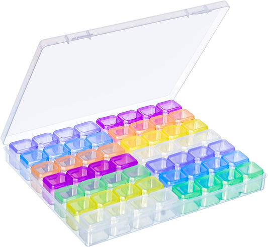 Cité Caja Organizadora de Gangarrias de Colores 56 Rejillas CC002 – Organizador para Nail Art y Accesorios Pequeños