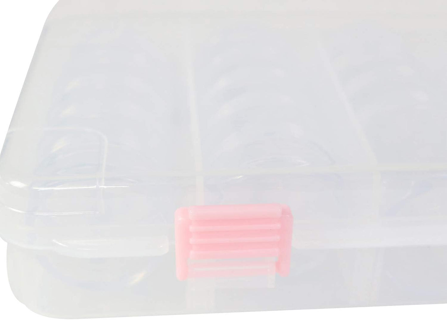Cité Caja de Gangarrias Transparente 28 Frascos CC003 – Organizador para Nail Art, Piedras y Accesorios