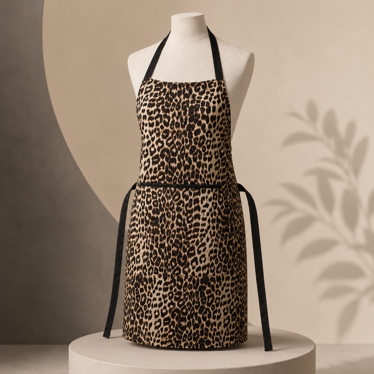 Cite of Paris Delantal Profesional Leopardo CC006